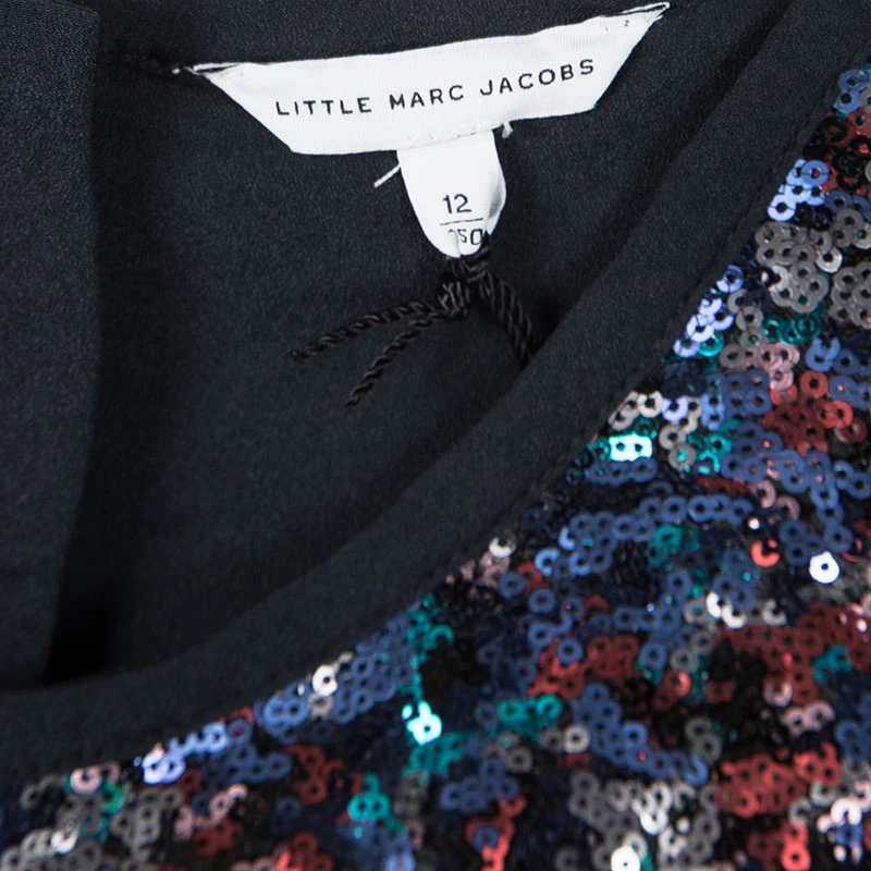Little Marc Jacobs Multicolor Sequinned Bow Detail Short Sleeve Dress 12 Yrs For Kids 5 Little Marc Jacobs Multicolor Sequinned Bow Detail Short Sleeve Dress 12 Yrs For Kids - Image 5