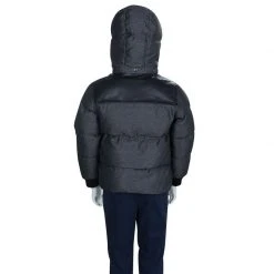 Little Marc Jacobs Grey Leather Patch Detail Quilted Puffer Jacket 6 Yrs For Kids 8 Little Marc Jacobs Grey Leather Patch Detail Quilted Puffer Jacket 6 Yrs For Kids -Marc Jacobs shop luxury kids marc jacobs used boys clothing p67040 003