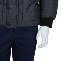 Little Marc Jacobs Grey Leather Patch Detail Quilted Puffer Jacket 6 Yrs For Kids 10 Little Marc Jacobs Grey Leather Patch Detail Quilted Puffer Jacket 6 Yrs For Kids -Marc Jacobs shop luxury kids marc jacobs used boys clothing p67040 005