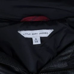 Little Marc Jacobs Grey Leather Patch Detail Quilted Puffer Jacket 6 Yrs For Kids 11 Little Marc Jacobs Grey Leather Patch Detail Quilted Puffer Jacket 6 Yrs For Kids -Marc Jacobs shop luxury kids marc jacobs used boys clothing p67040 006