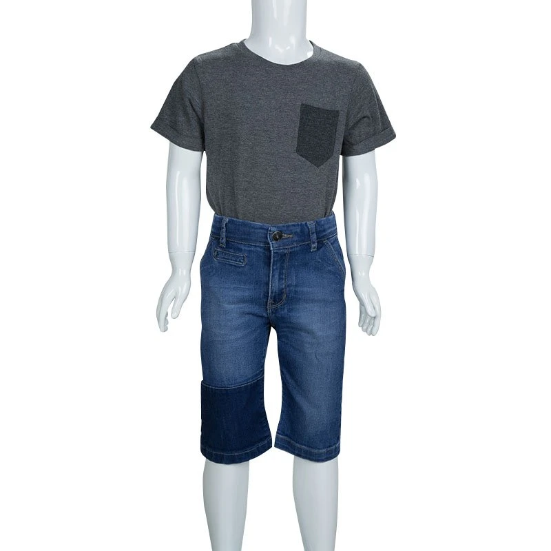 Little Marc Jacobs Indigo Faded Denim Bermuda Shorts 8 Yrs For Kids 2 Little Marc Jacobs Indigo Faded Denim Bermuda Shorts 8 Yrs For Kids - Image 2
