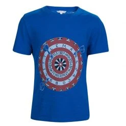 Little Marc Jacobs Blue Printed Crew Neck T-Shirt 6 Yrs For Kids