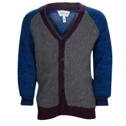 Little Marc Jacobs Colorblock Knit Buttondown Cardigan 6 Yrs For Kids