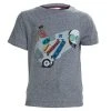 Little Marc Jacobs Grey Melange Jersey Graphic Print Crew Neck T-Shirt 6 Yrs For Kids