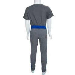 Little Marc Jacobs Grey Terry Contrast Side Stripe Detail Jogger Pants 6 Yrs For Kids -Marc Jacobs shop luxury kids marc jacobs used boys clothing p70209 003