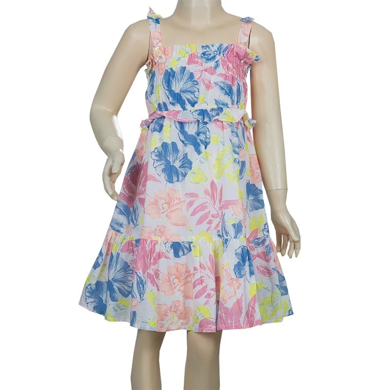 Little Marc Jacobs Multicolor Floral Print Smocking Detail Dress 6 Yrs For Kids 2 Little Marc Jacobs Multicolor Floral Print Smocking Detail Dress 6 Yrs For Kids - Image 2