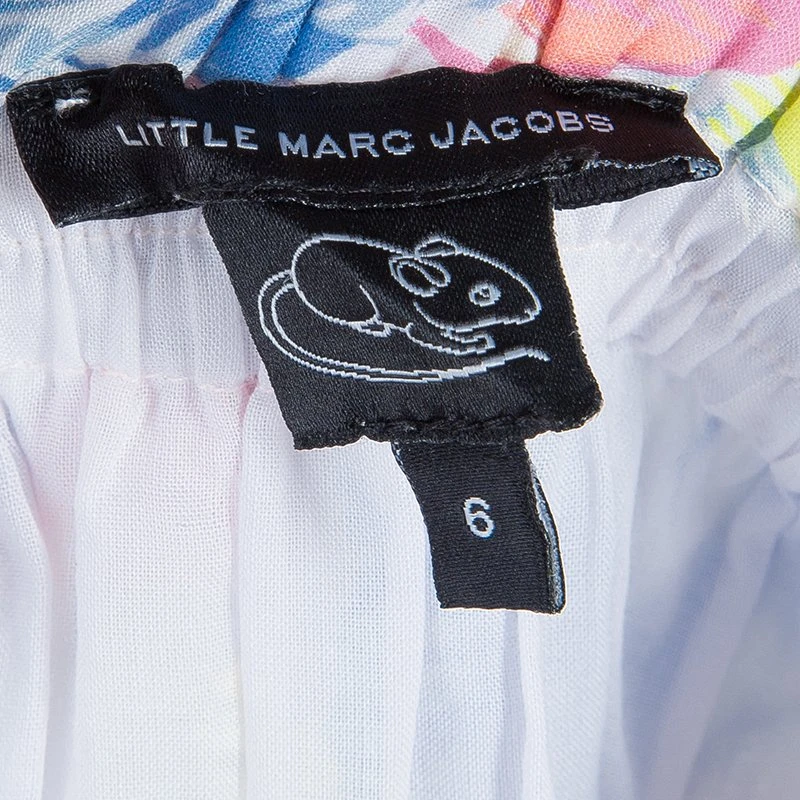 Little Marc Jacobs Multicolor Floral Print Smocking Detail Dress 6 Yrs For Kids 9 Little Marc Jacobs Multicolor Floral Print Smocking Detail Dress 6 Yrs For Kids - Image 9
