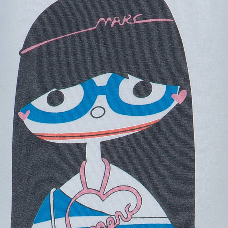 Little Marc Jacobs White Graphic Print T Shirt 6 Yrs For Kids 8 Little Marc Jacobs White Graphic Print T Shirt 6 Yrs For Kids - Image 8