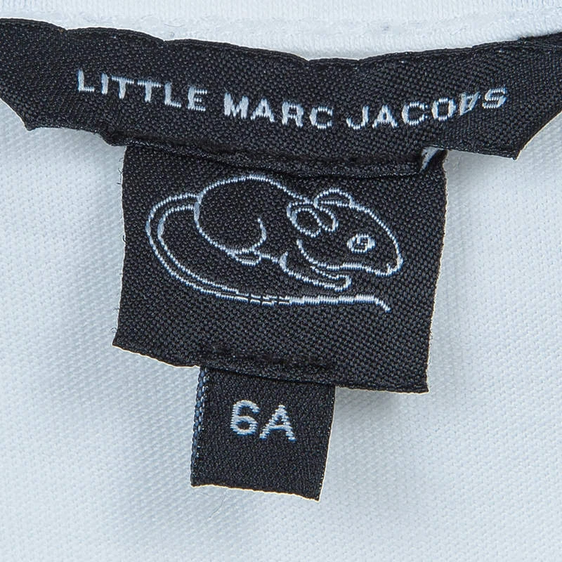 Little Marc Jacobs White Graphic Print T Shirt 6 Yrs For Kids 9 Little Marc Jacobs White Graphic Print T Shirt 6 Yrs For Kids - Image 9