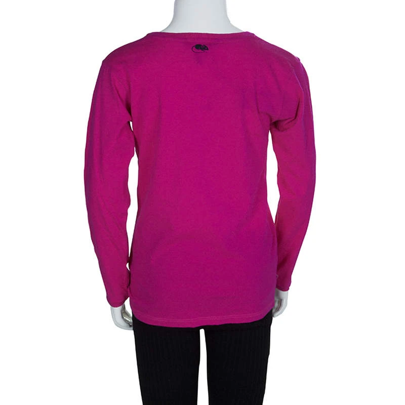 Little Marc Jacobs Pink Printed Long Sleeve T-Shirt 8 Yrs For Kids 3 Little Marc Jacobs Pink Printed Long Sleeve T-Shirt 8 Yrs For Kids - Image 3