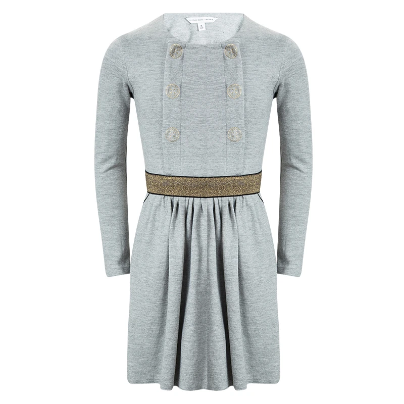 Little Marc Jacobs Grey Knit Long Sleeve Dress 8 Yrs For Kids 1 Little Marc Jacobs Grey Knit Long Sleeve Dress 8 Yrs For Kids