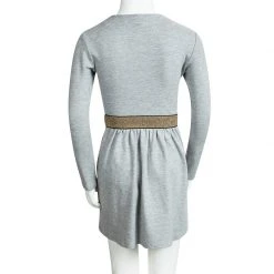 Little Marc Jacobs Grey Knit Long Sleeve Dress 8 Yrs For Kids 8 Little Marc Jacobs Grey Knit Long Sleeve Dress 8 Yrs For Kids -Marc Jacobs shop luxury kids marc jacobs used girls clothing p97158 003