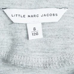 Little Marc Jacobs Grey Knit Long Sleeve Dress 8 Yrs For Kids 10 Little Marc Jacobs Grey Knit Long Sleeve Dress 8 Yrs For Kids -Marc Jacobs shop luxury kids marc jacobs used girls clothing p97158 005