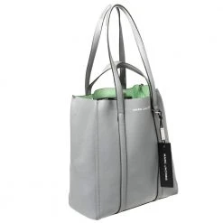 Marc Jacobs Grey Pebbled Leather The Tag Tote For Women -Marc Jacobs shop luxury women marc by marc jacobs used handbags p431791 008