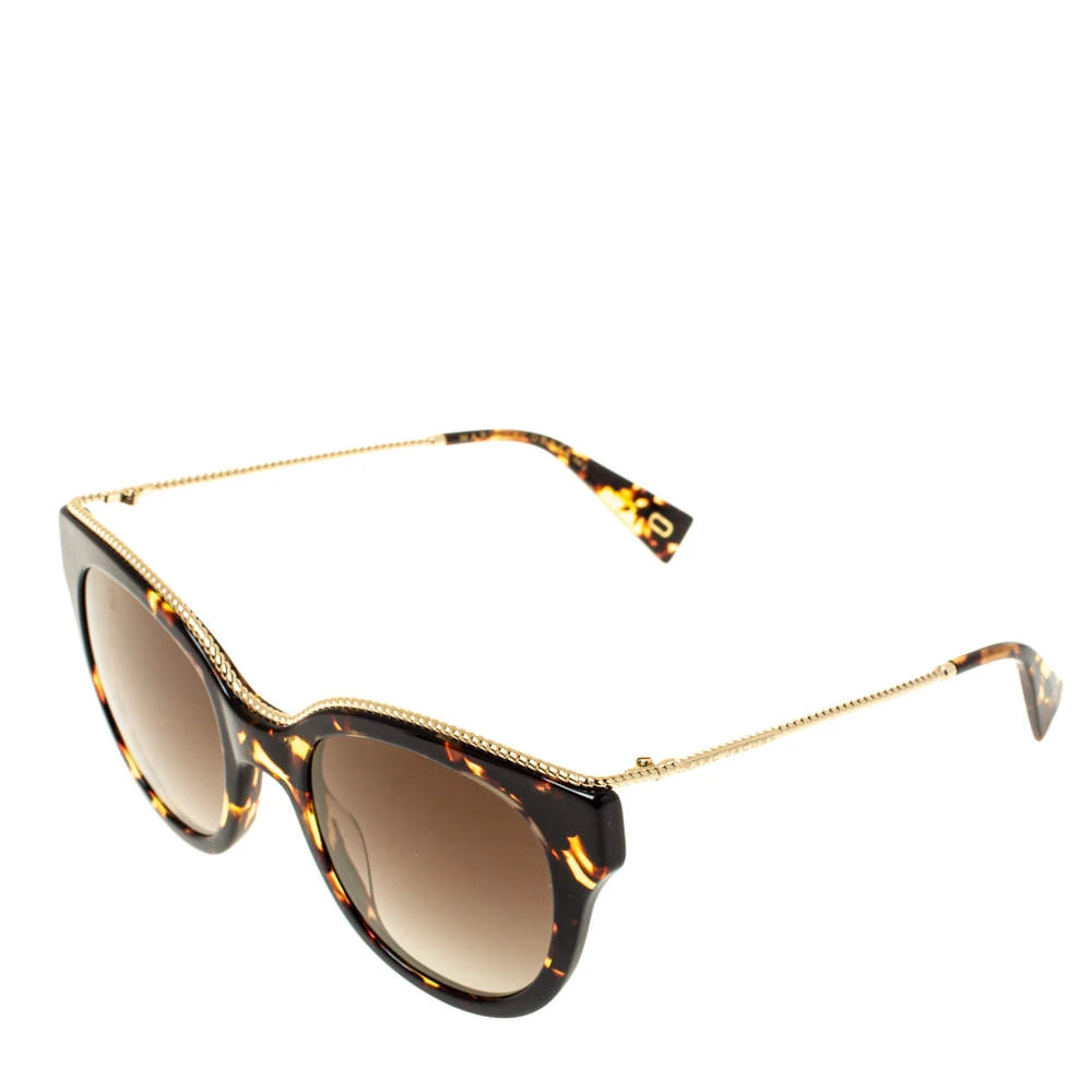 Marc Jacobs Brown Tortoise Gradient Marc 165/S Twisted Temple Cat Eye Sunglasses For Women 3 Marc Jacobs Brown Tortoise Gradient Marc 165/S Twisted Temple Cat Eye Sunglasses For Women - Image 3