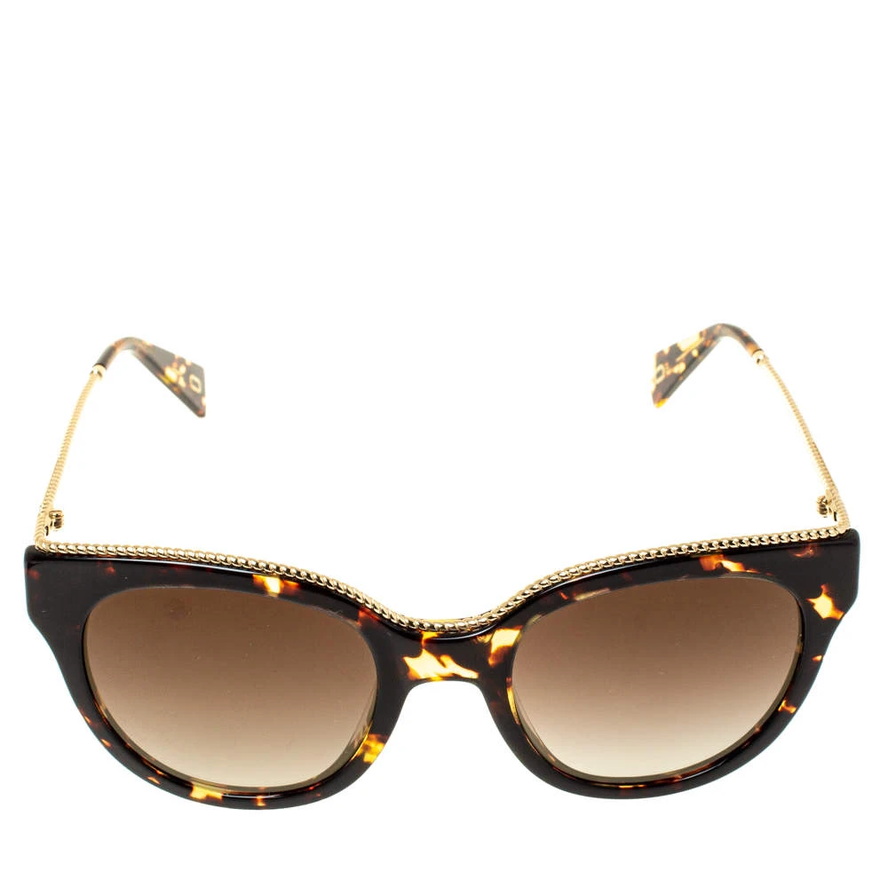 Marc Jacobs Brown Tortoise Gradient Marc 165/S Twisted Temple Cat Eye Sunglasses For Women 2 Marc Jacobs Brown Tortoise Gradient Marc 165/S Twisted Temple Cat Eye Sunglasses For Women - Image 2