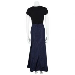 Marc Jacobs Navy Blue Front Drape Detail Maxi Skirt S For Women -Marc Jacobs shop luxury women marc jacobs new clothes p104299 003