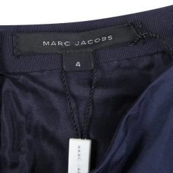 Marc Jacobs Navy Blue Front Drape Detail Maxi Skirt S For Women -Marc Jacobs shop luxury women marc jacobs new clothes p104299 005