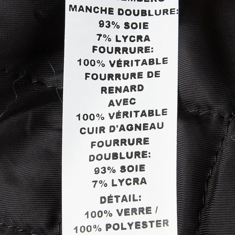 Marc Jacobs Black Goat Leather Fox Fur Trim Embellished Moto Jacket S For Women 6 Marc Jacobs Black Goat Leather Fox Fur Trim Embellished Moto Jacket S For Women - Image 6