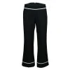 Marc Jacobs Black Doublefaced Wool Contrast Grosgrain Trim Ankle Pants M For Women