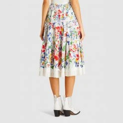 Marc Jacobs Multicoloured The Praire Liberty Print Midi Skirt US 14 For Women -Marc Jacobs shop luxury women marc jacobs new clothes p293375 001