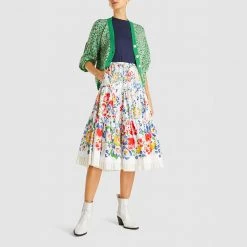 Marc Jacobs Multicoloured The Praire Liberty Print Midi Skirt US 14 For Women -Marc Jacobs shop luxury women marc jacobs new clothes p293375 004