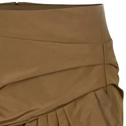 Marc Jacobs Tan Gathered Silk Skirt S For Women 12 Marc Jacobs Tan Gathered Silk Skirt S For Women -Marc Jacobs shop luxury women marc jacobs new clothes p48667 0004