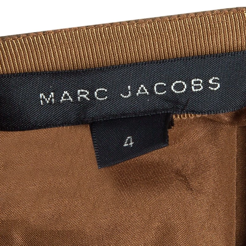 Marc Jacobs Tan Gathered Silk Skirt S For Women 8 Marc Jacobs Tan Gathered Silk Skirt S For Women - Image 8