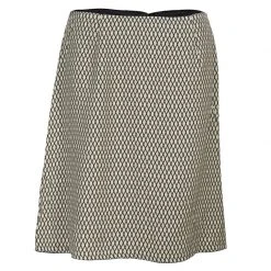 Marc Jacobs Cream Patterned A-Line Skirt M For Women