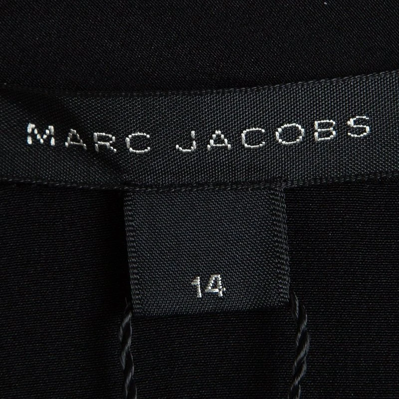 Marc Jacobs Black Silk Long Sleeve Blouse L For Women 5 Marc Jacobs Black Silk Long Sleeve Blouse L For Women - Image 5