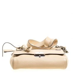 Marc Jacobs Beige Pebbled Leather Small Big Apple Gotham Shoulder Bag For Women -Marc Jacobs shop luxury women marc jacobs new handbags p167251 005