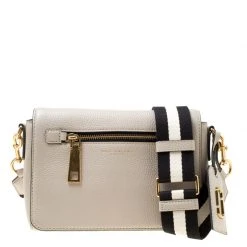 Marc Jacobs Grey Leather Small Gotham Shoulder Bag For Women