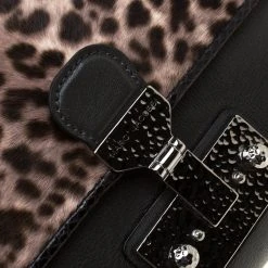 Marc Jacobs Black/Beige Leopard Print Calfhair And Leather Safari Vip Clutch For Women 16 Marc Jacobs Black/Beige Leopard Print Calfhair And Leather Safari Vip Clutch For Women -Marc Jacobs shop luxury women marc jacobs new handbags p182497 008