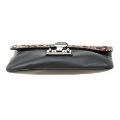 Marc Jacobs Black/Beige Leopard Print Calfhair And Leather Safari Vip Clutch For Women 17 Marc Jacobs Black/Beige Leopard Print Calfhair And Leather Safari Vip Clutch For Women -Marc Jacobs shop luxury women marc jacobs new handbags p182497 011
