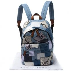 Marc Jacobs Multicolor Denim Patchwork Biker Backpack For Women -Marc Jacobs shop luxury women marc jacobs new handbags p272936 005