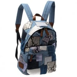Marc Jacobs Multicolor Denim Patchwork Biker Backpack For Women -Marc Jacobs shop luxury women marc jacobs new handbags p272936 006