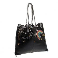 Marc Jacobs Black Laser Cut Leather Embellished Wingman Tote For Women 14 Marc Jacobs Black Laser Cut Leather Embellished Wingman Tote For Women -Marc Jacobs shop luxury women marc jacobs new handbags p279926 004