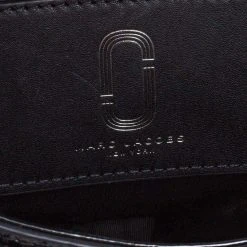 Marc Jacobs Black Patent Leather Jewel Embellished Courier Crossbody Bag For Women 20 Marc Jacobs Black Patent Leather Jewel Embellished Courier Crossbody Bag For Women -Marc Jacobs shop luxury women marc jacobs new handbags p393129 013