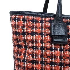 Marc Jacobs Orange Tweed The Hole Tote Bag For Women -Marc Jacobs shop luxury women marc jacobs new handbags p42232 007