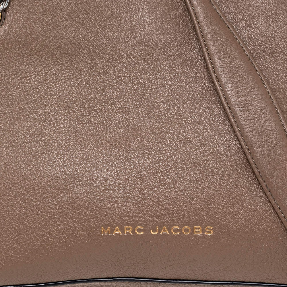 Marc Jacobs Pale Brown Leather Double Link 27 Shoulder Bag For Women 5 Marc Jacobs Pale Brown Leather Double Link 27 Shoulder Bag For Women - Image 5
