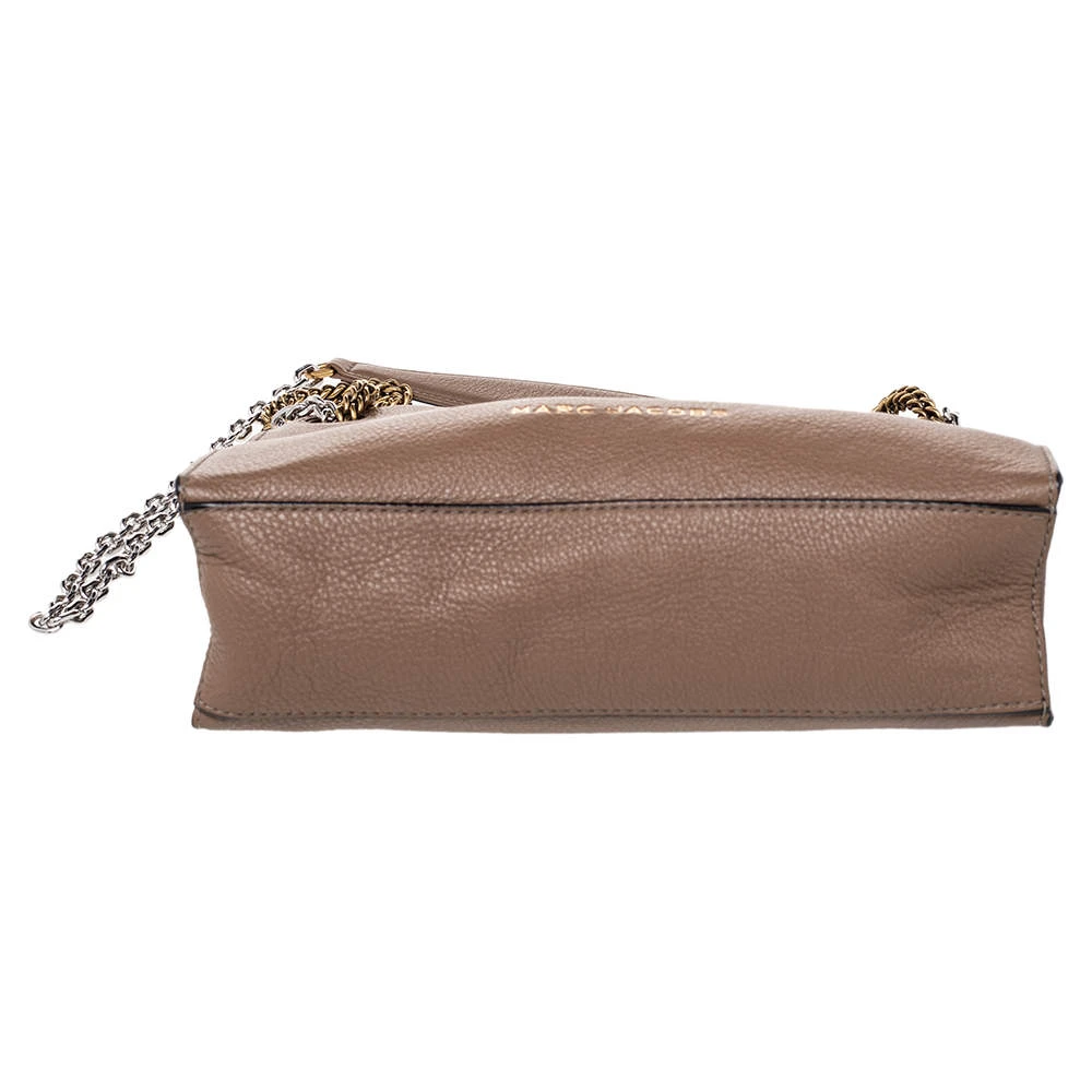 Marc Jacobs Pale Brown Leather Double Link 27 Shoulder Bag For Women 6 Marc Jacobs Pale Brown Leather Double Link 27 Shoulder Bag For Women - Image 6