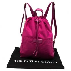 Marc Jacobs Magenta Nylon Active Drawstring Backpack For Women -Marc Jacobs shop luxury women marc jacobs new handbags p487887 009