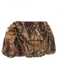 Marc Jacobs Beige Python And Sequins Mae Shoulder Bag For Women -Marc Jacobs shop luxury women marc jacobs new handbags p49911 0003