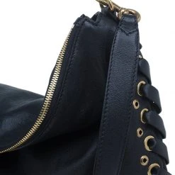 Marc Jacobs Black Leather Laces Nomad Hobo For Women -Marc Jacobs shop luxury women marc jacobs new handbags p50408 006