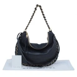 Marc Jacobs Black Leather Laces Nomad Hobo For Women -Marc Jacobs shop luxury women marc jacobs new handbags p50408 016