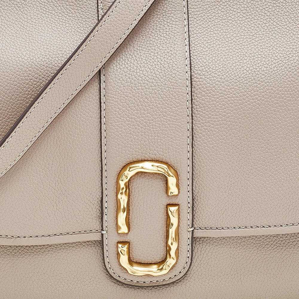 Marc Jacobs Beige Leather Interlock Messenger For Women 5 Marc Jacobs Beige Leather Interlock Messenger For Women - Image 5