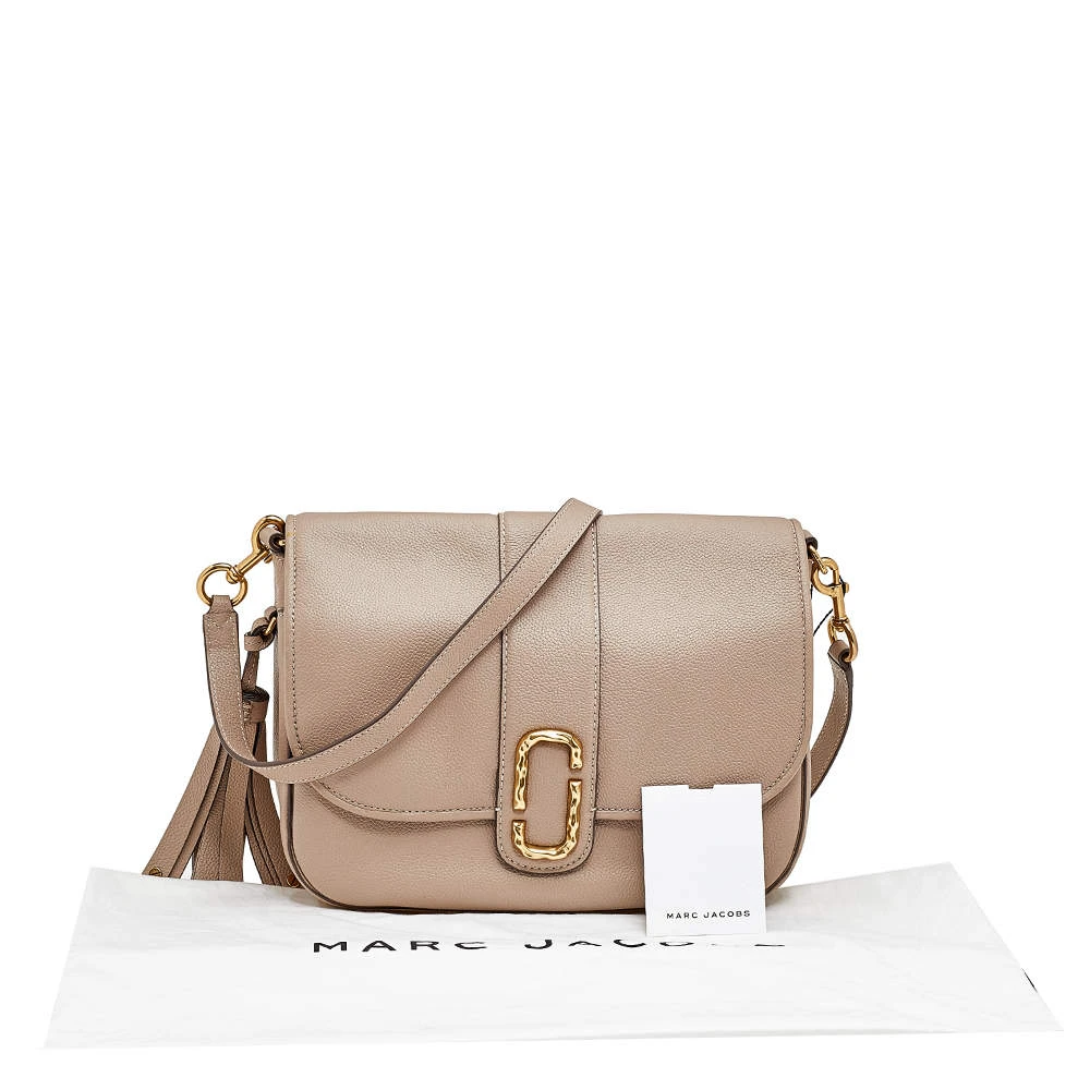 Marc Jacobs Beige Leather Interlock Messenger For Women 9 Marc Jacobs Beige Leather Interlock Messenger For Women - Image 9