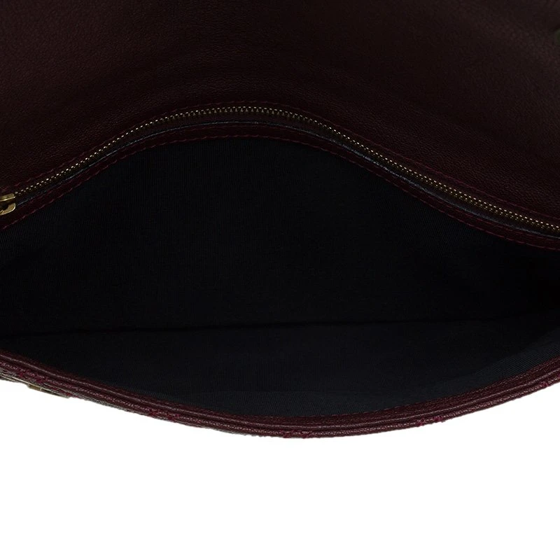 Marc Jacobs Burgundy Leather Sandy Eyelets Shoulder Bag For Women 6 Marc Jacobs Burgundy Leather Sandy Eyelets Shoulder Bag For Women - Image 6