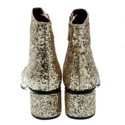 Marc Jacobs Metallic Gold Coarse Glitter Camilla Block Heel Ankle Boots Size 37 For Women 12 Marc Jacobs Metallic Gold Coarse Glitter Camilla Block Heel Ankle Boots Size 37 For Women -Marc Jacobs shop luxury women marc jacobs new shoes p180488 005