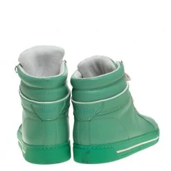 Marc Jacobs Green Leather High Top Sneakers Size 40 For Women -Marc Jacobs shop luxury women marc jacobs new shoes p318831 002